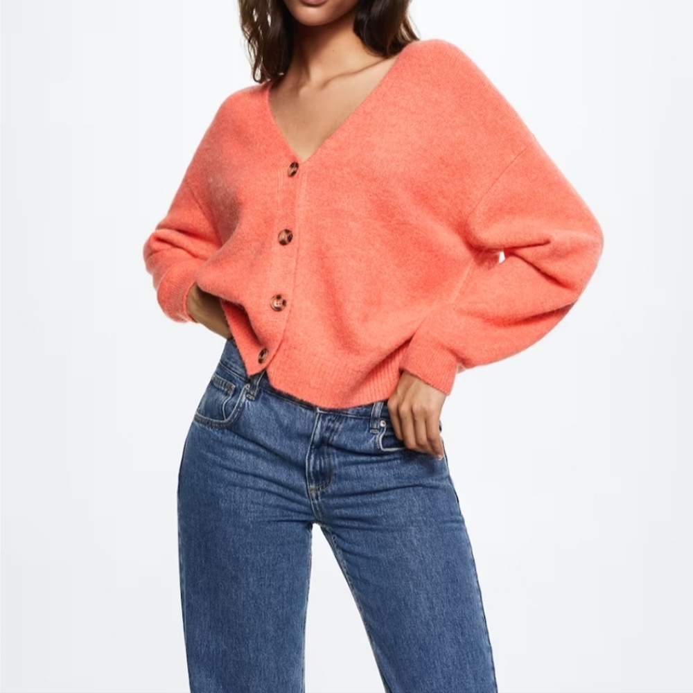 NWOT Mango Button Knit Cardigan